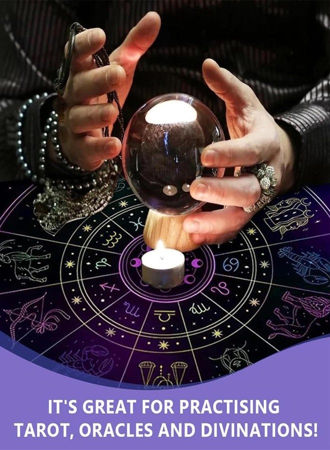 RupeeRise Tarot Cloth for Card Reading,Tarot Mat for Spiritual Practices, Durable Spread Divination Cloth Suitable for Most Decks - Image 5